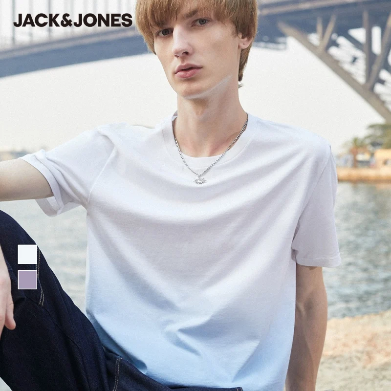 Мужская футболка с круглым вырезом JackJones 100% хлопок градиентом короткими рукавами