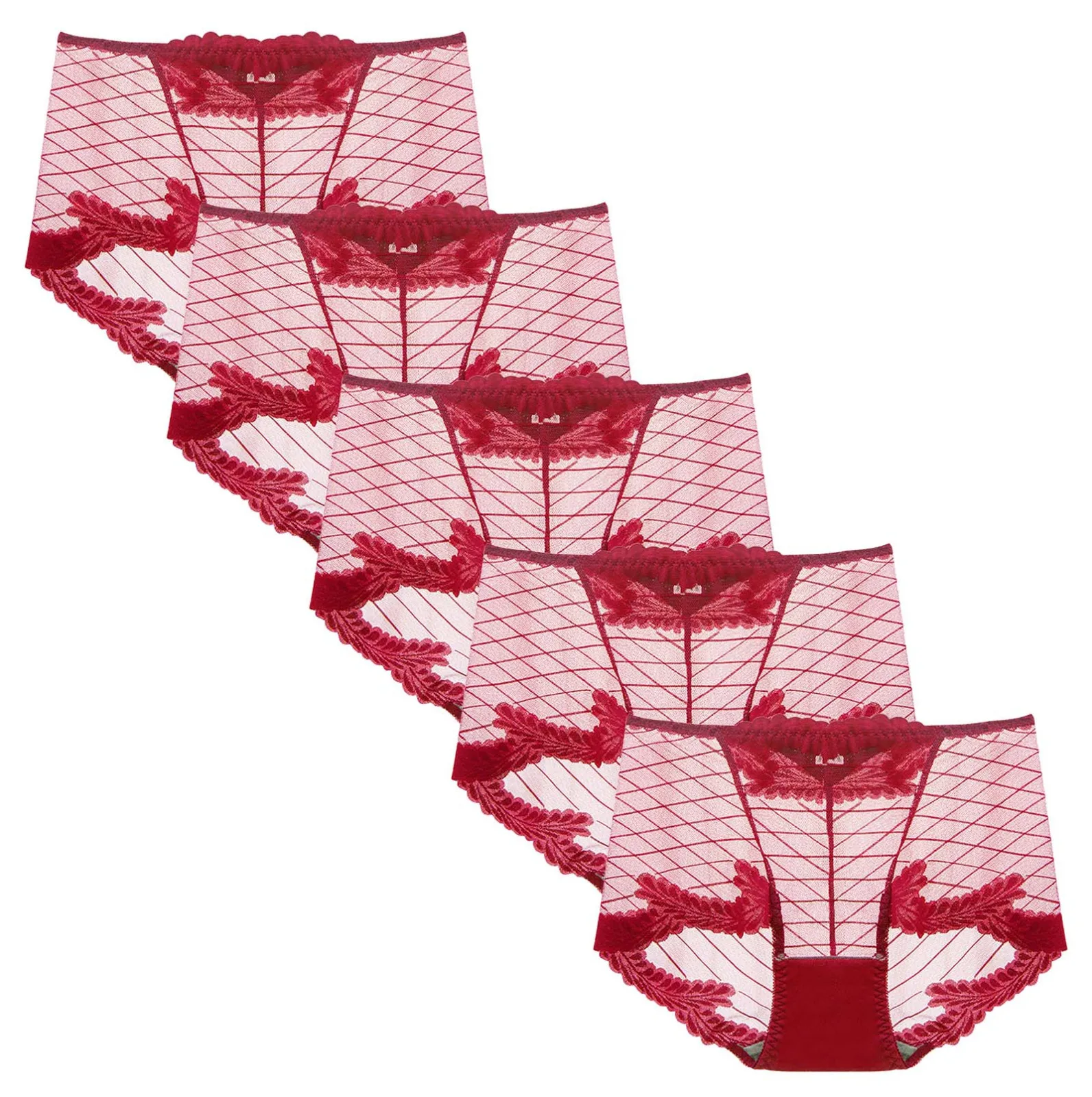 

Sexy Ladies Mujer Calzoncillos Femeninos Women's Net Transparent Lace Mesh Yarn Briefs Underwear Panties