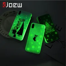KJOEW мультфильм Рождество светящийся чехол для телефона iPhone 11 Pro Max