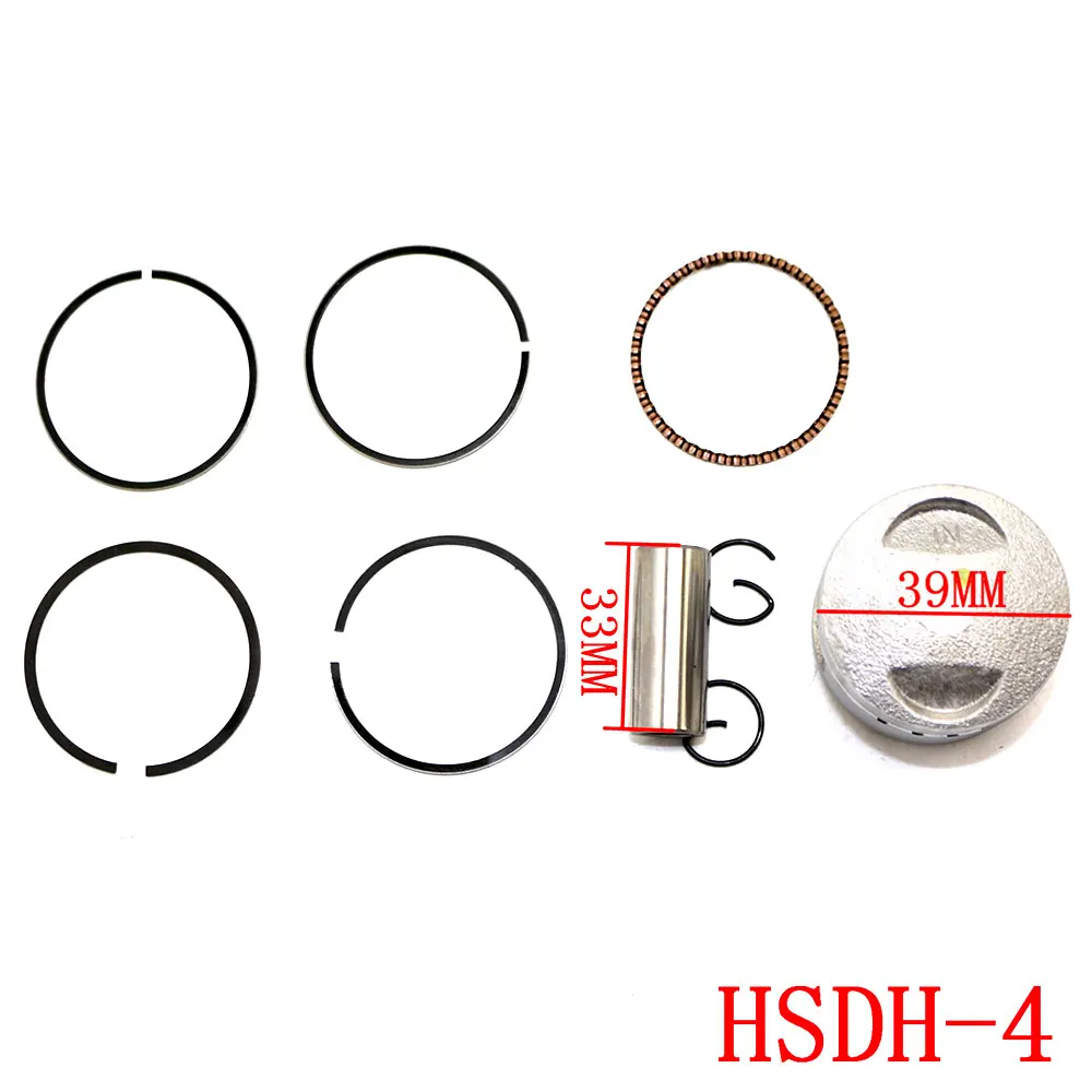 Мотоциклетный 39 мм Высококачественный Поршневой Комплект кольцо для GY6 50cc 139qmb