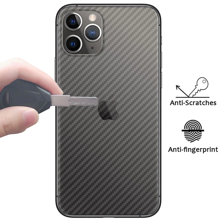 Для iphone XS Max XR карбоновая наклейка с защитой экрана пленка полное покрытие для iphone 11 iphone X 7 8 9 6 6S Plus 11 Pro Max