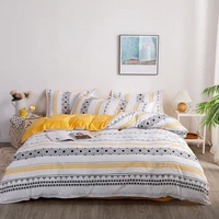 geometric 4pcs girl boy kid bed cover set duvet cover adult child bed sheets and pillowcases comforter bedding set 61078