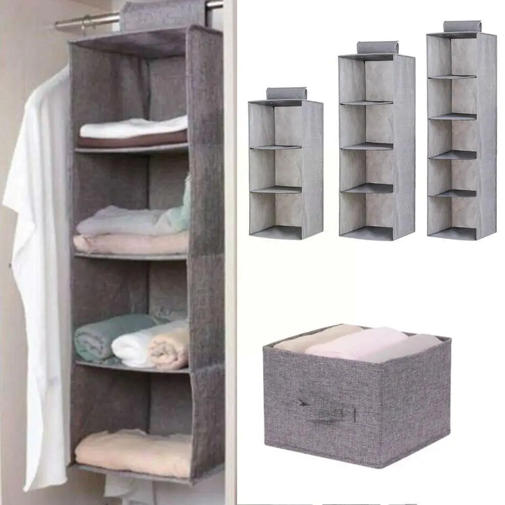 

New Creative Hanging Clothes Household Hanging Drawer Shelves Wardrobe Box Storage Sorting Organizadores Underwear Closet W H8Y9