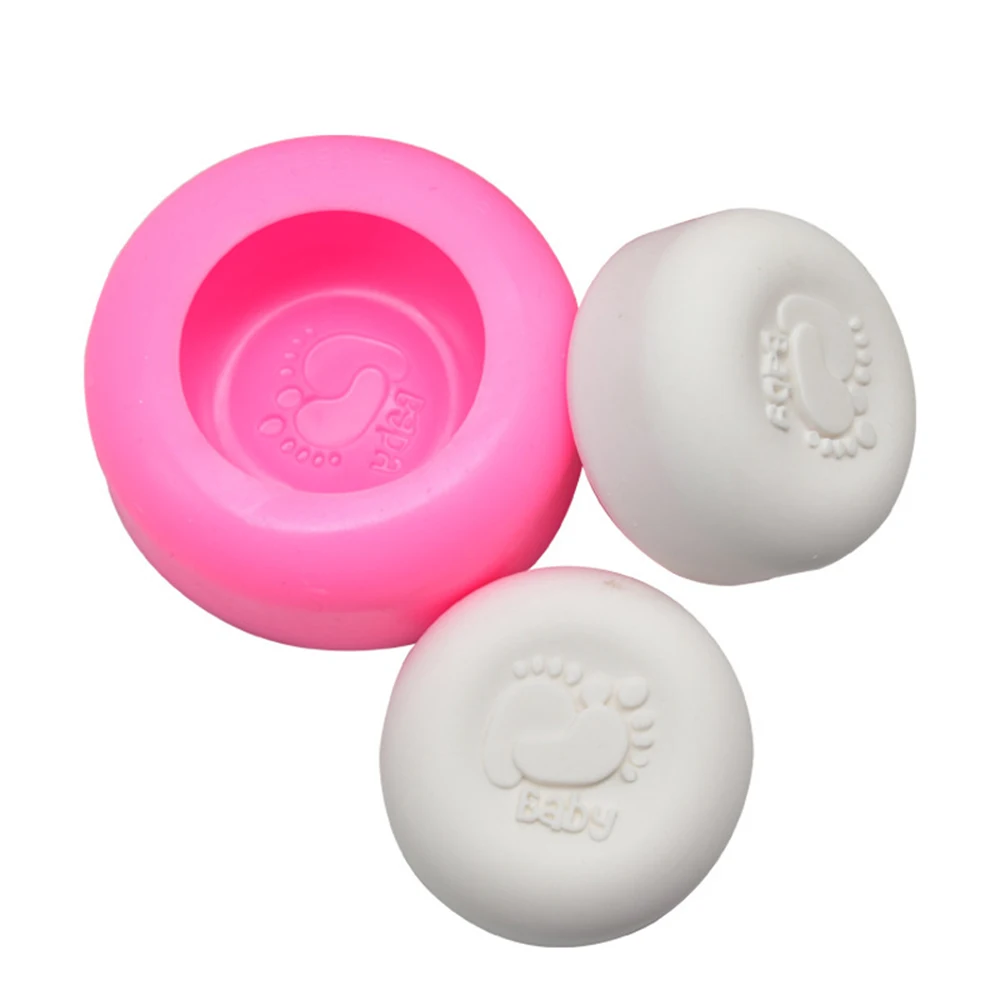 3D силиконовая форма для шоколадного торта украшения инструмент выпечки следы