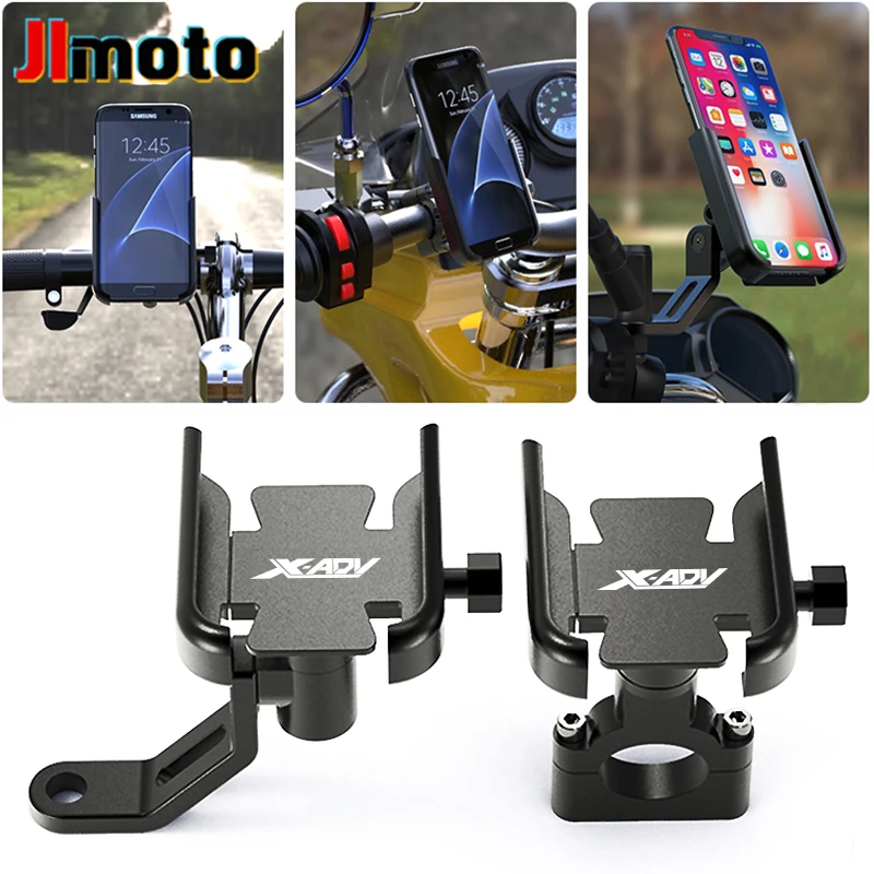 

For HONDA X-ADV750 XADV750 XADV X-ADV 750 Hot Deals Motorcycle CNC Accessories Handlebar Mirror Mobile Phone GPS Stand Bracket