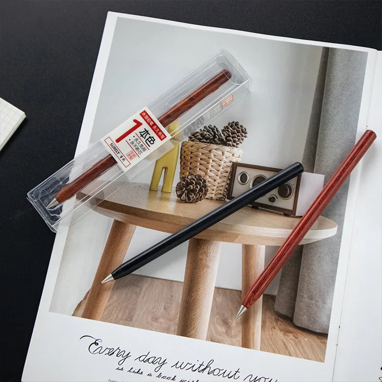 Долговечный карандаш без чернил металлический вечный деревянный подарок ручка