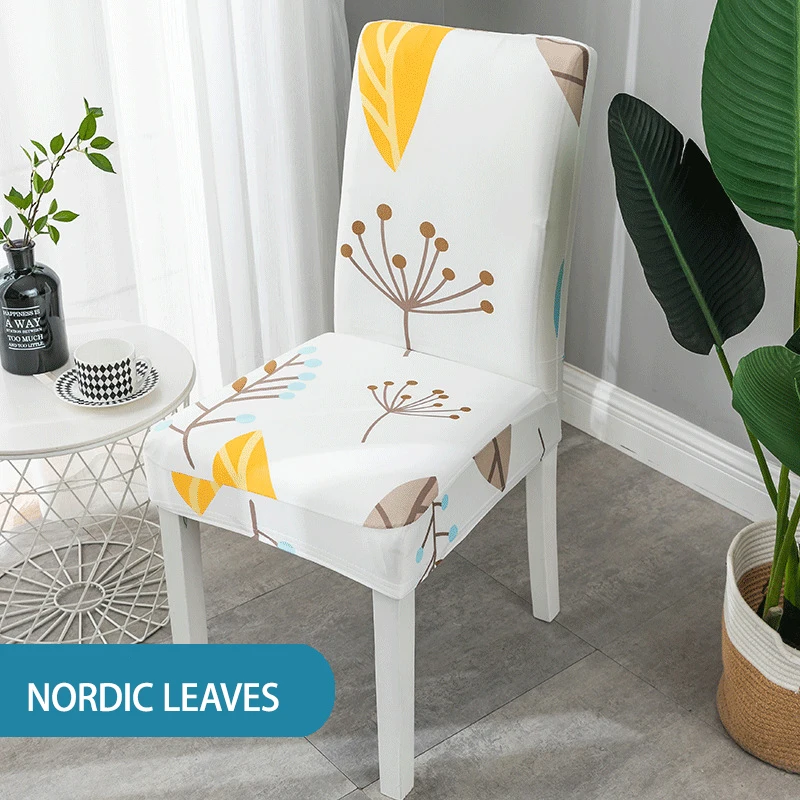 

Geometric print Chair Cover Removable Elastic Seat Chair Slipcovers for Wedding Party Home Kitchen Dining Room office Chair Case