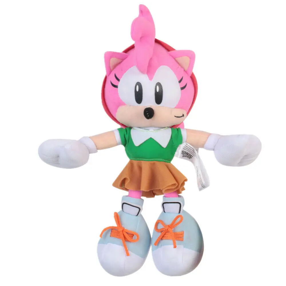 

New Anime Pink Naughty Cute Amy Rose Plush Soft Doll Stuffed Animal Children Christmas Toys Kids 11 Inch Gifts