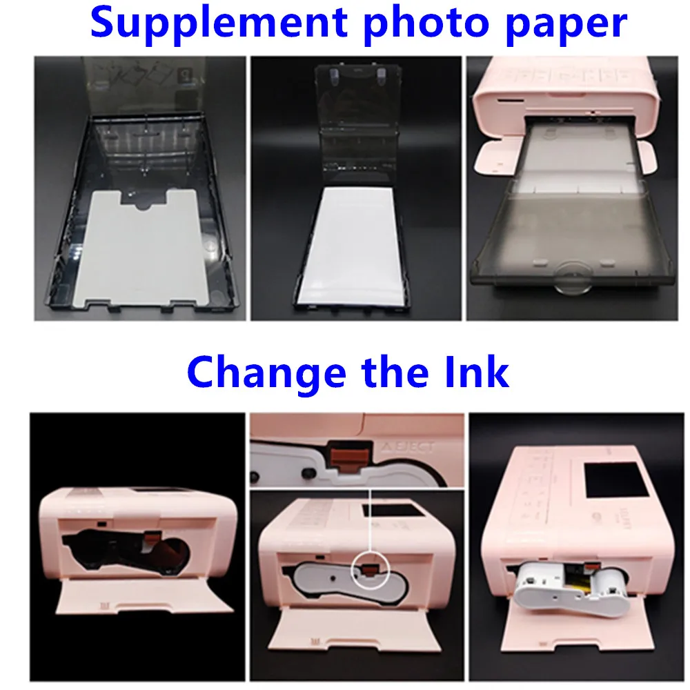 Для Canon SELPHY CP1200 CP1300 CP910 CP900 CP820 ES1 ES2 ES30 CP100 CP200 CP300 CP400 CP500 CP600 CP700 CP720 чернильная бумага 6