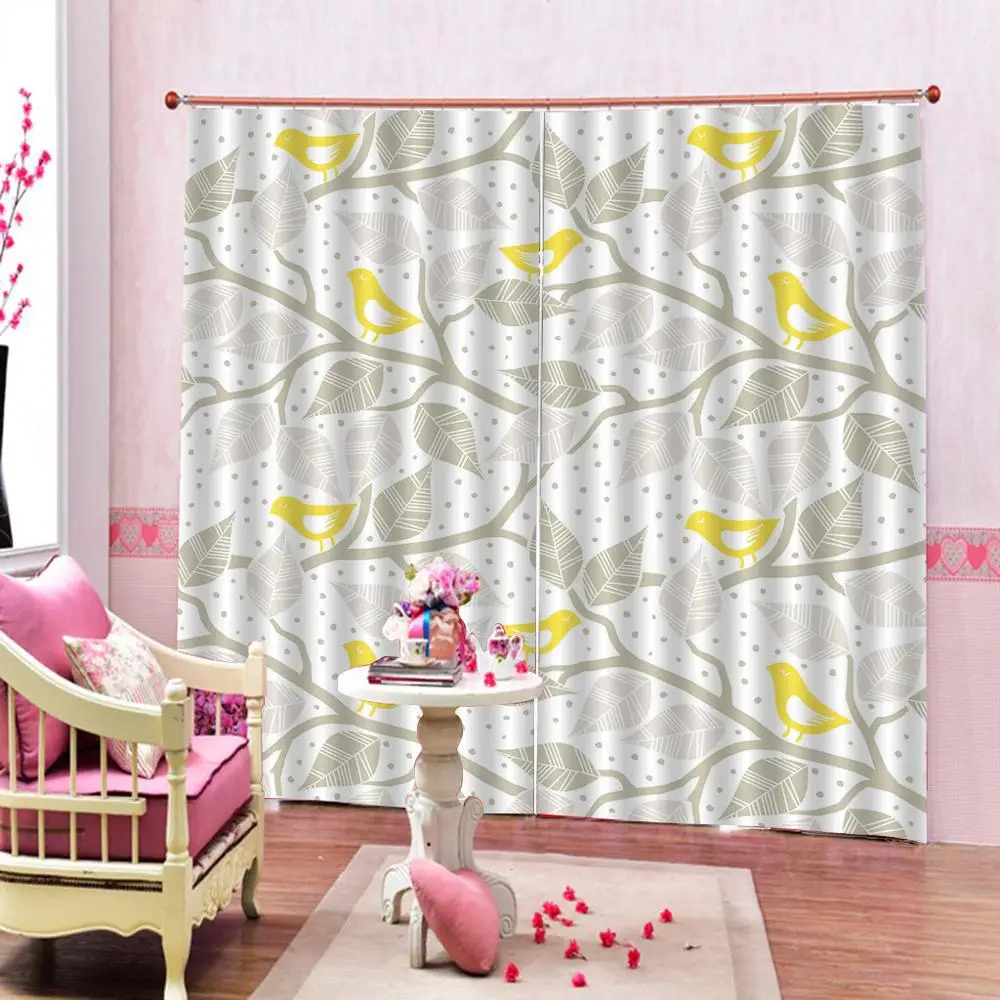 Серые шторы фото затемненные оконные Роскошные 3D для гостиной кровати офиса