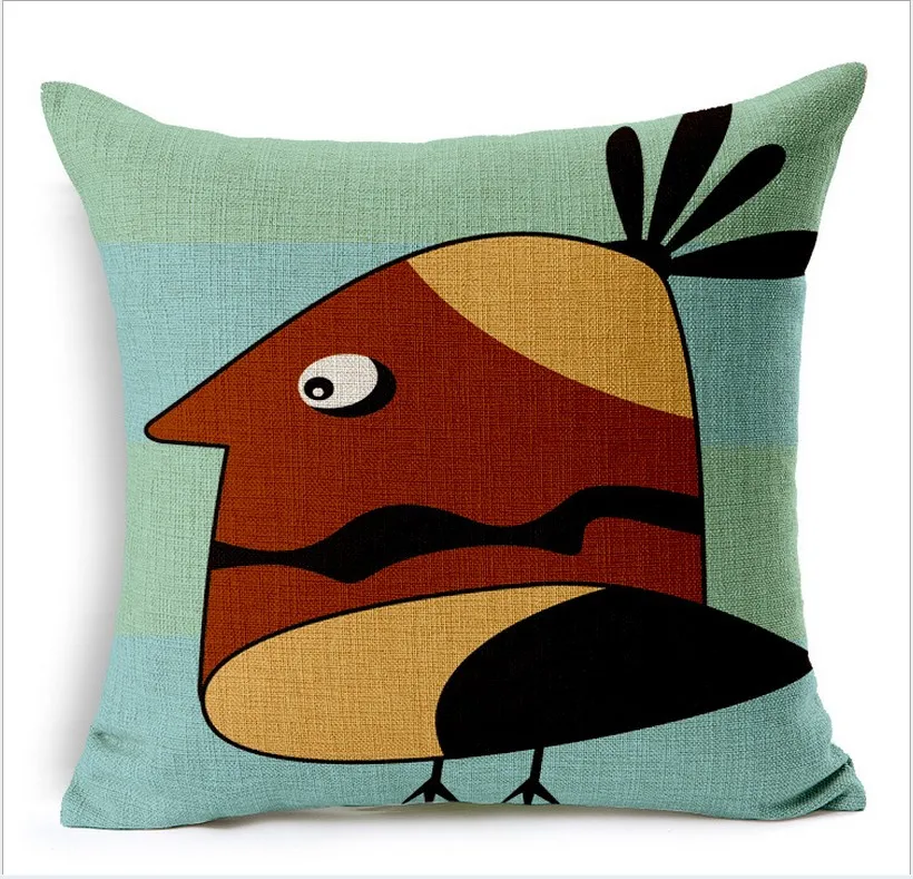 Абстрактные коричневые большие уродливые цыплята художественная живопись Милая