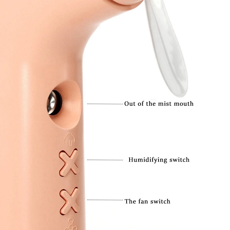 

LT-S291 Spray Fan, USB Charging Can Humidity and Moisturize the Small Flashing Fan for Holiday Gifts