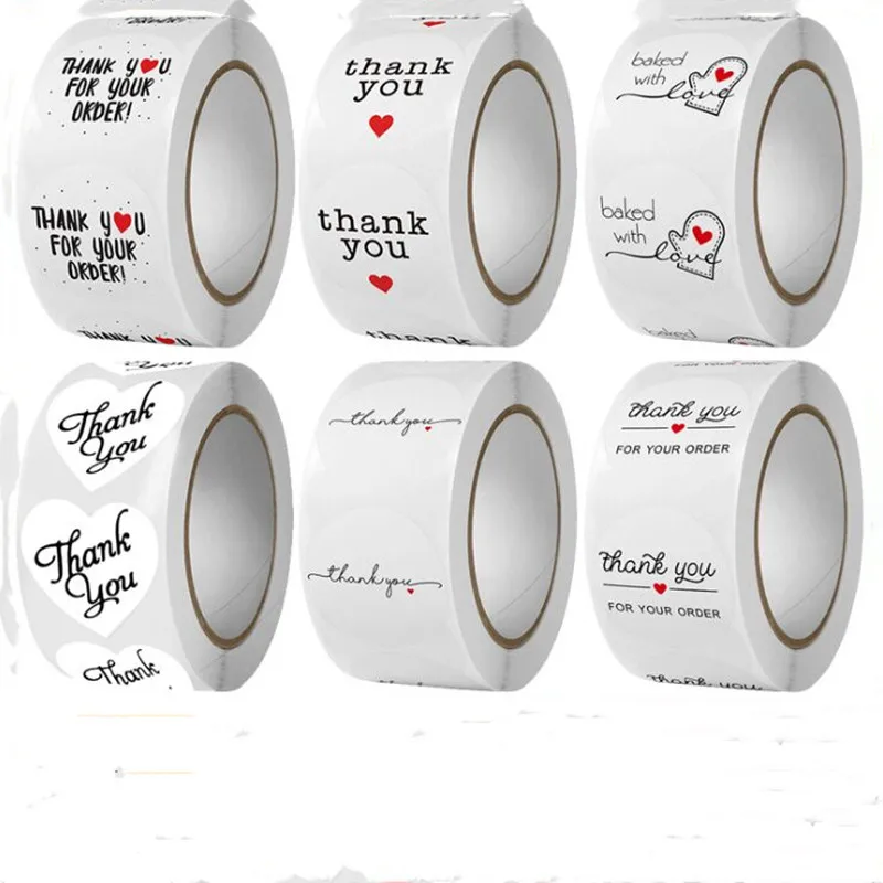 

Наклейки для скрапбукинга, запеченные с любовью, Круглые, 2,5 см, 500 шт., канцелярская этикетка