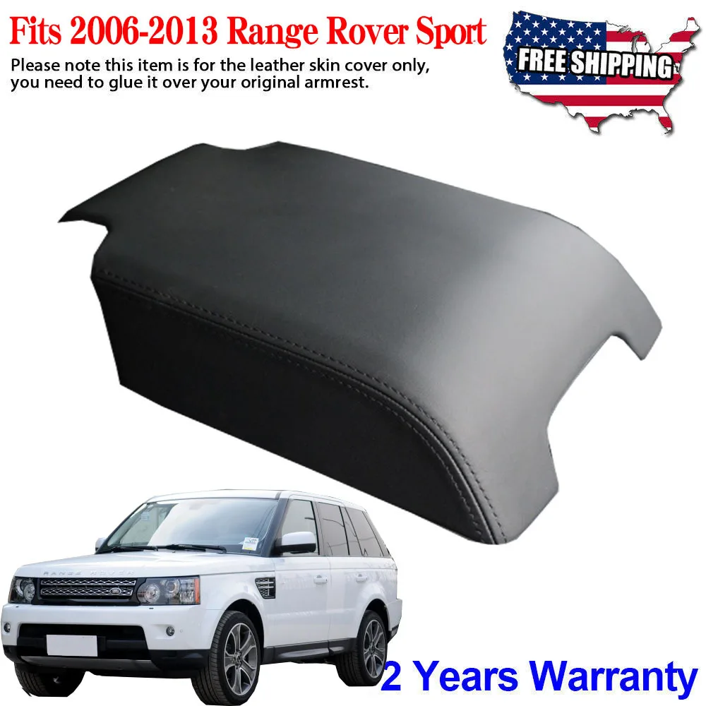 

New Cover Car Center Control Armrest Cover Stitching PU Leather Surface Shell Trim Fit for 2006-2013 Range Rover