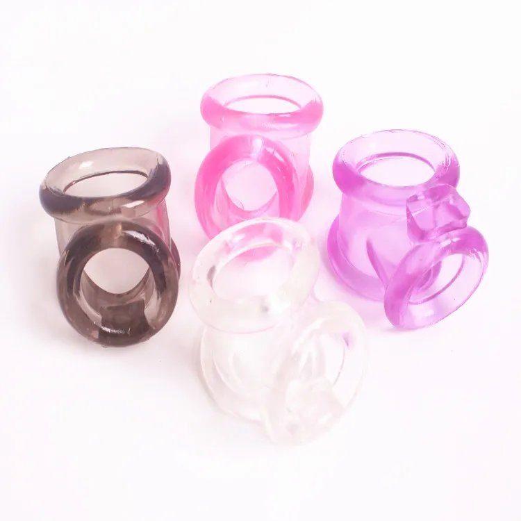 Candiway 4 Colors Elastic Silicone Delay Ejaculation Penis Testis Ring Male Masturbator Adult Sex Restraint Products For Men | Красота и
