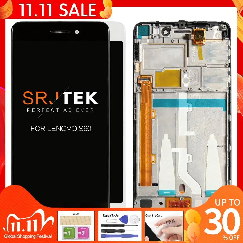 Протестированный 1280x720 Оригинальный ЖК дисплей для Lenovo S60 сенсорный экран с