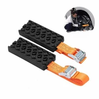 disbursement version anti skid car tire traction blocks with bag emergency snow mud sand tire chain straps for snow mud ice