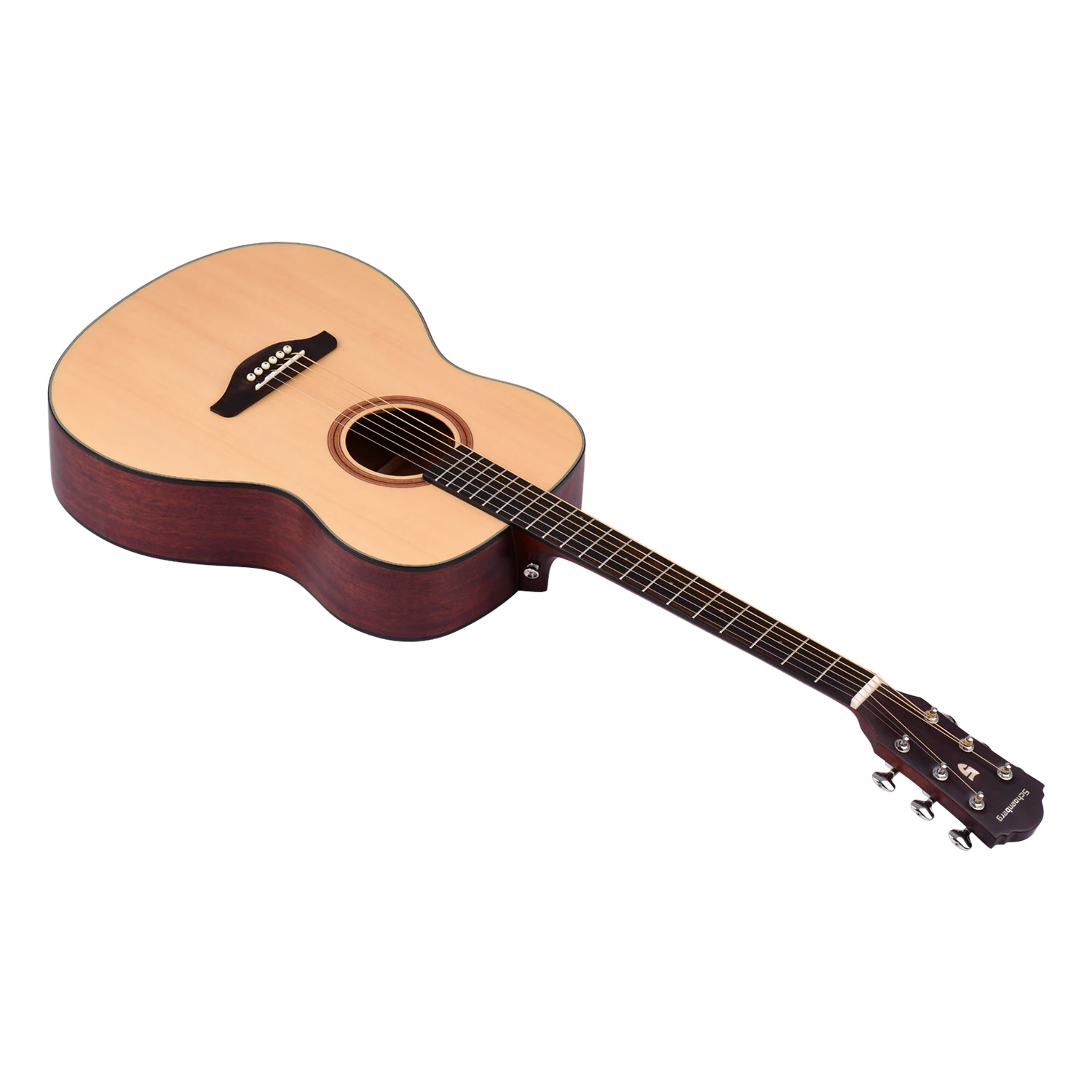 40-дюймовый светодиод OM Акустическая гитара ель дерево топ Панель красного дерева