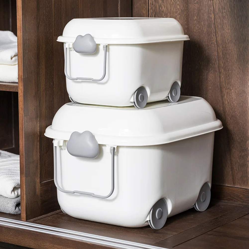 

Креативная Милая коробка для хранения игрушек, большая детская пластиковая коробка для хранения, шкив с крышкой, мультяшная коробка для хра...