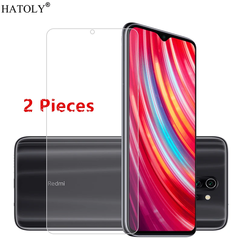 Cristal templado para Xiaomi Redmi Note 8 Pro, pel&iacute;cula protectora de pantalla, 2 uds.-1