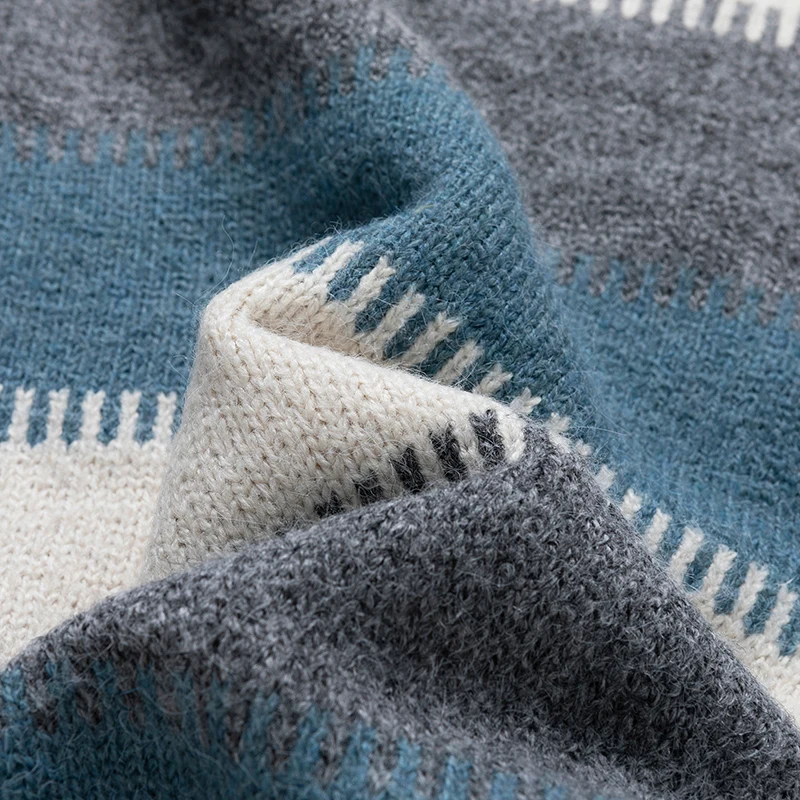 Мужской свитер Huncher Мужская водолазка осенне-зимний Повседневный джемпер с