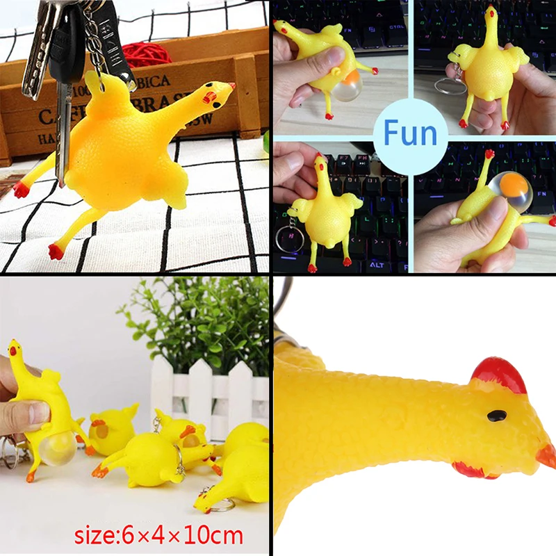 Сжимаемая игрушка-сюрприз 1 шт. сжимаемые игрушки-антистресс куриные и яйца