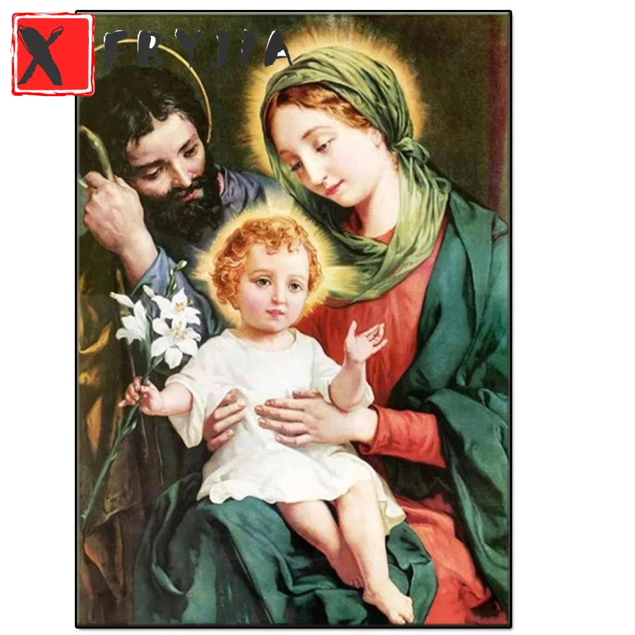 

5d diy Алмазная картина с изображением девы Марии и Иисуса и младенческой Алмазная мозаика полная квадратная дрель Алмазная вышивка крестико...