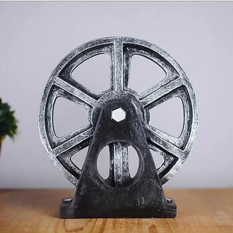 

Retro Nostalgia Artefacts Gear Model Creative Home Living Room Wine Cabinet Decoration Window Small Pendant Resin Decoden