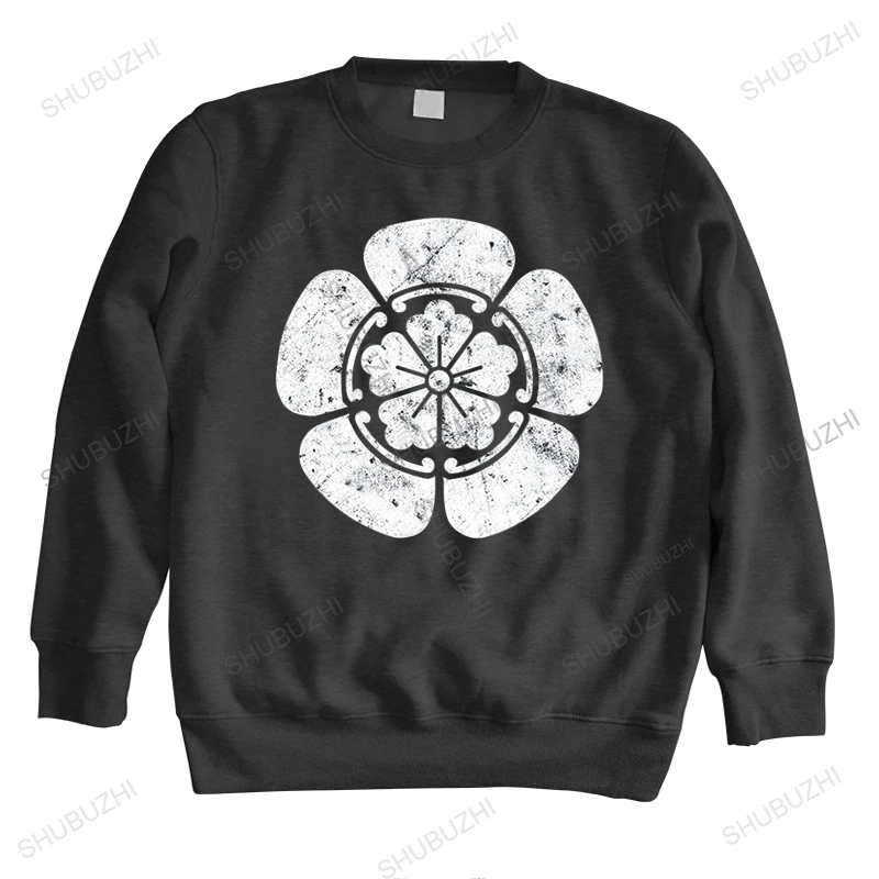 

Мужской свитер с круглым вырезом, длинным рукавом и логотипом «Oda Clan Mon»