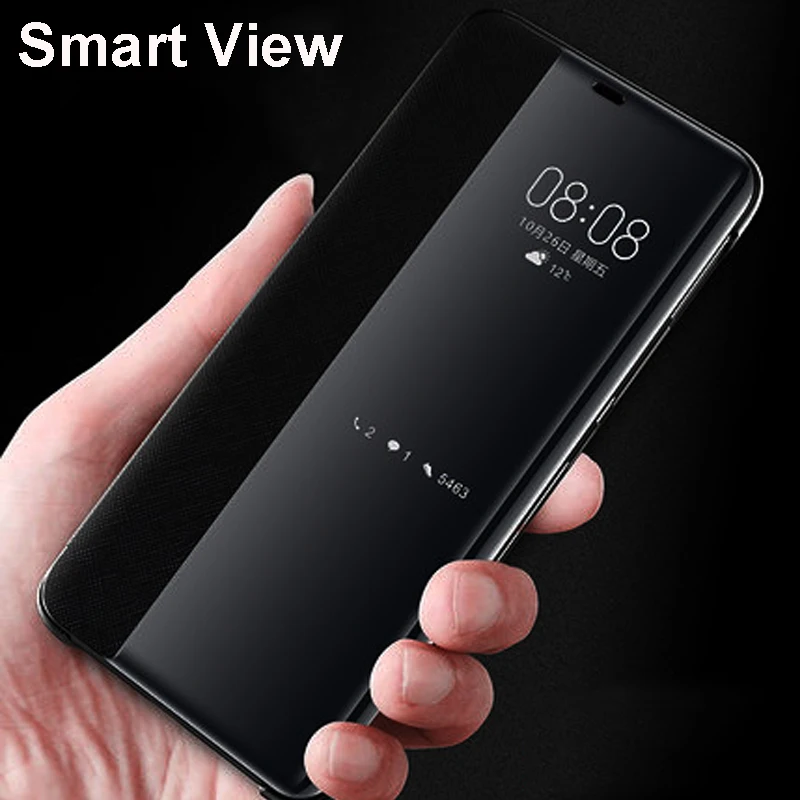 Флип чехол Smart View для Xiaomi Redmi Note 8 7 Pro 8T 8A 7A подставка Leatehr чехол|Бамперы| |