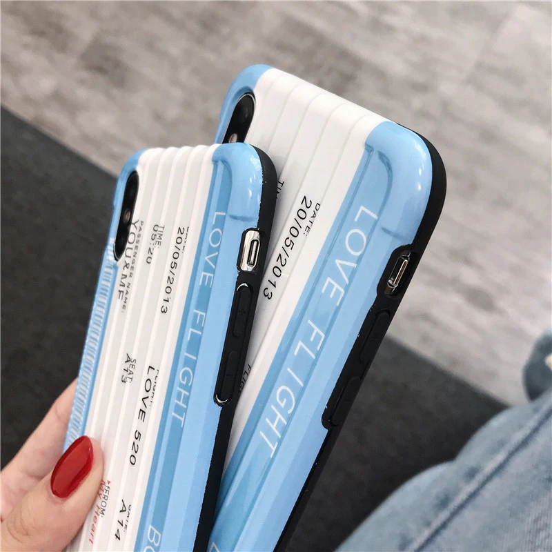 Мягкий чехол для телефона из ТПУ с 3D романтической любовью и воздушным билетом