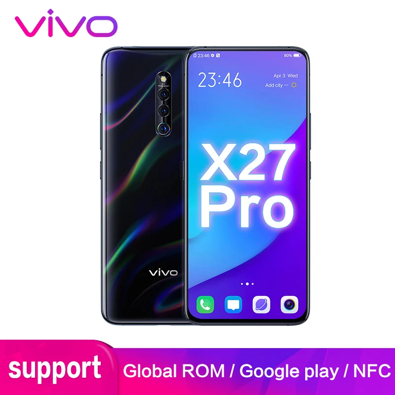 Vivo x27 pro 8 Гб 256 быстрая доставка глобальная ПЗУ Google Play 6. 7 &quot32 Мп задняя камера