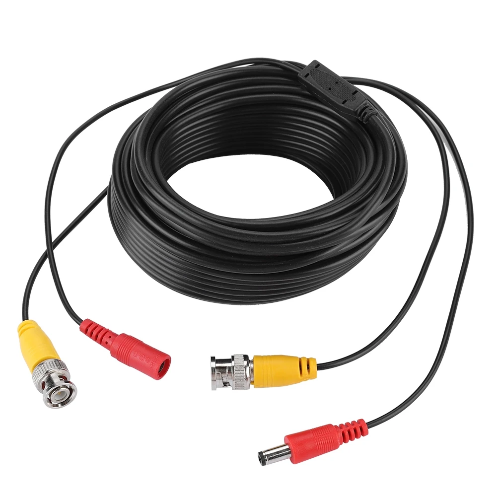 

BNC + 2.1mm DC CCTV Extension Cable Video Coax Cable for Commercial Residential (20M)BNC§ BNC DC§ CCTV Extension Cable§ Extensio
