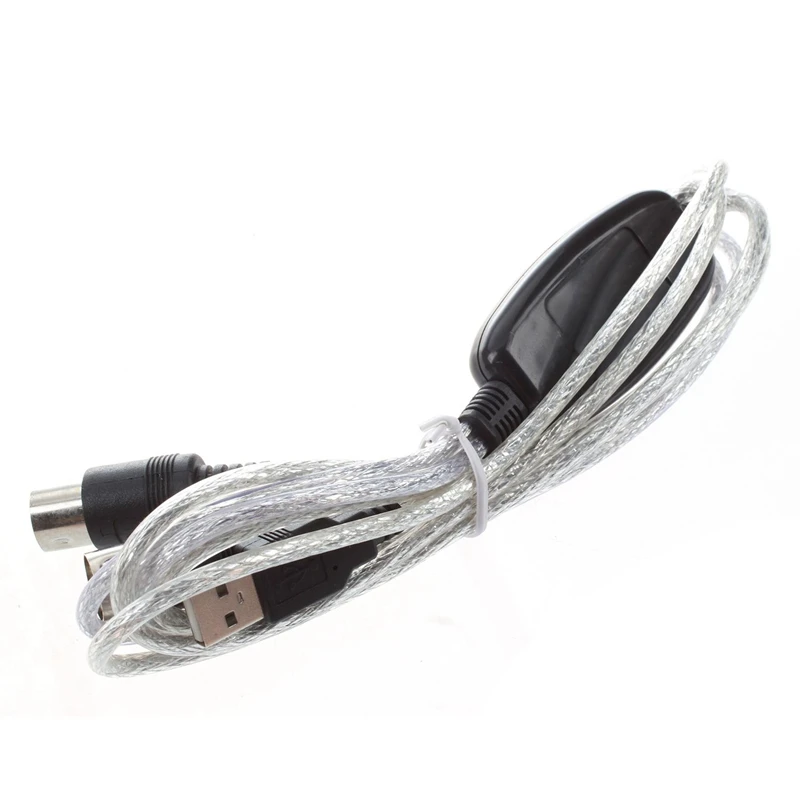 

semoic USB IN-OUT MIDI Cable Converter PC to Music Keyboard Adapter Cord