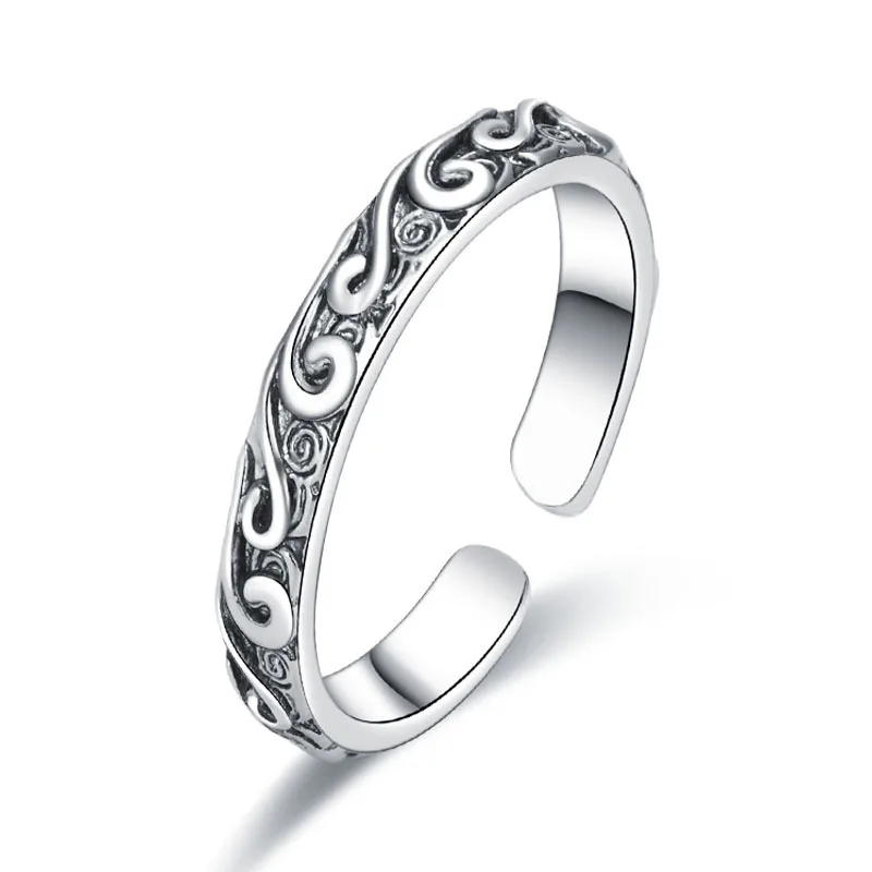 

Romantic Japanese and Korean trend-shaped net red ins retro personality men and women ring fashion romantic couple ring