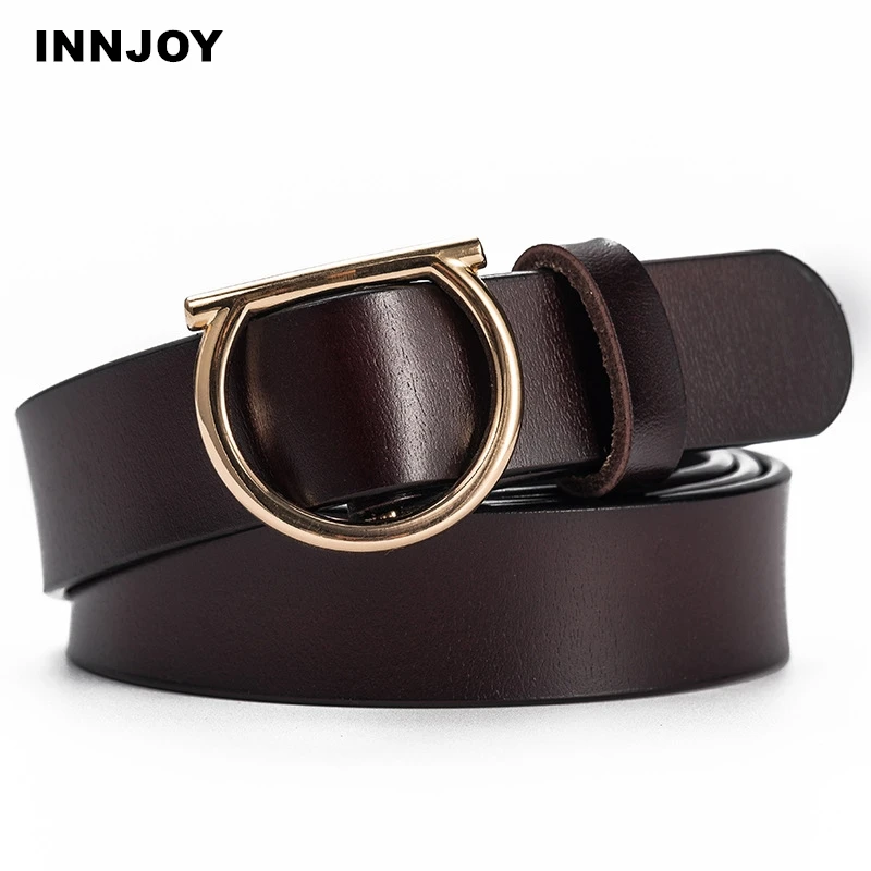 Ремень из натуральной воловьей кожи Женский роскошный классический