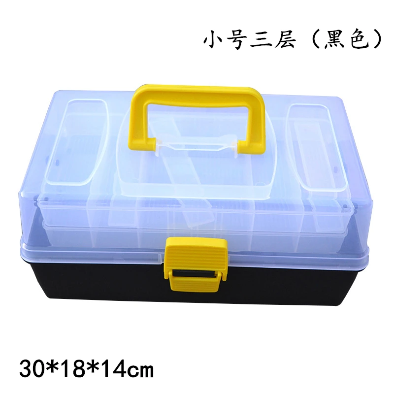 

Transparent Equipment Fishing Tackle Boxes Container Storage Fishing Hook Box Organizer Caja Pesca Fishing Accessories EJ50FB