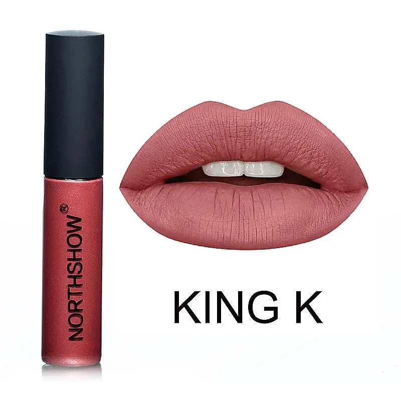 KING K BearPaw, новинка, 12 цветов, женский блеск для губ, косметика, жидкая помада, матовая, бархатная, стойкий, телесный, красный, сверкающий блеск для губ, косметика - Цвет: KING K