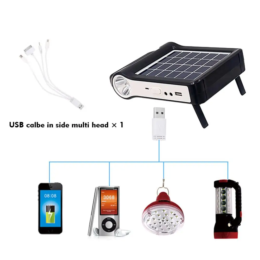Многоразовая солнесветильник регулируемая Солнечная лампа фонарик для кемпинга