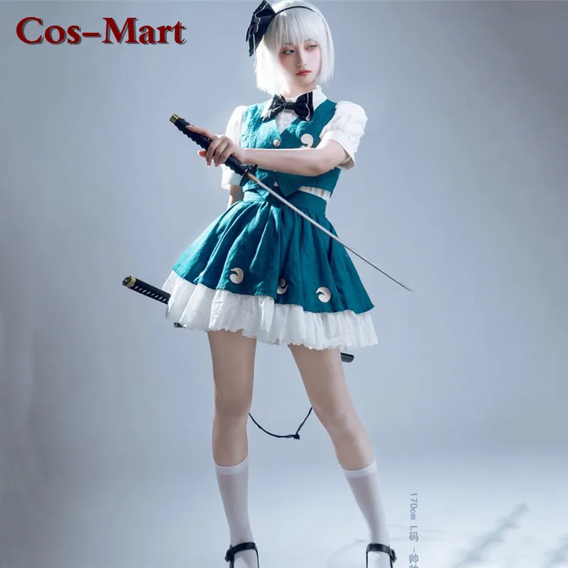 

Костюм для косплевечерние Cos-Mart из игры Touhou Project Konpaku Youmu, 2 цвета, Милая юбка для вечеринки