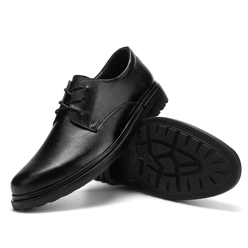 Классические Мужские модельные туфли уличные туфли-оксфорды из натуральной кожи