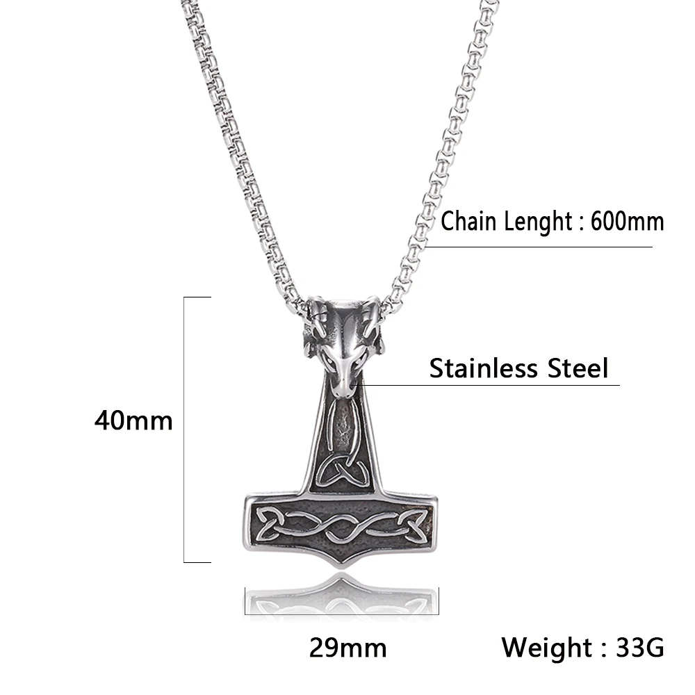 Мужская подвеска с символикой викингов персонализированные головы Овцы крест