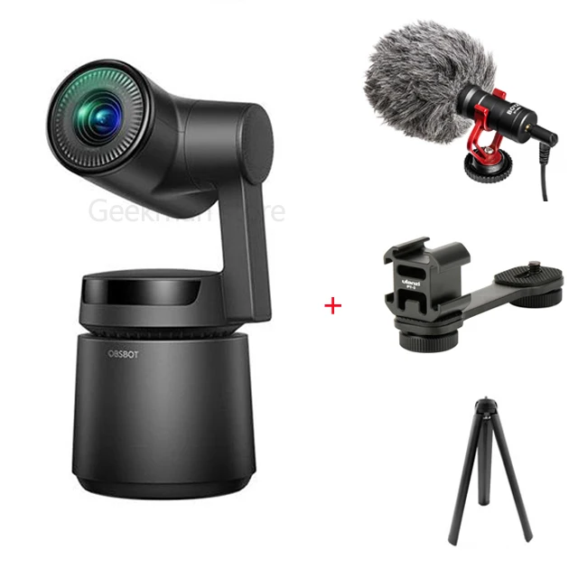 Синий/зеленый OBSBOT Tail Auto-Director AI camera Track auto zoom capture до 4 K/60fps vs insta360 one x evo 360 camera - Цветной: Синий/зеленый
