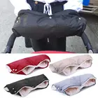 Зимняя детская коляска, теплый меховой флисовый чехол для коляски, клатч, тележка, перчатка, аксессуары для коляски