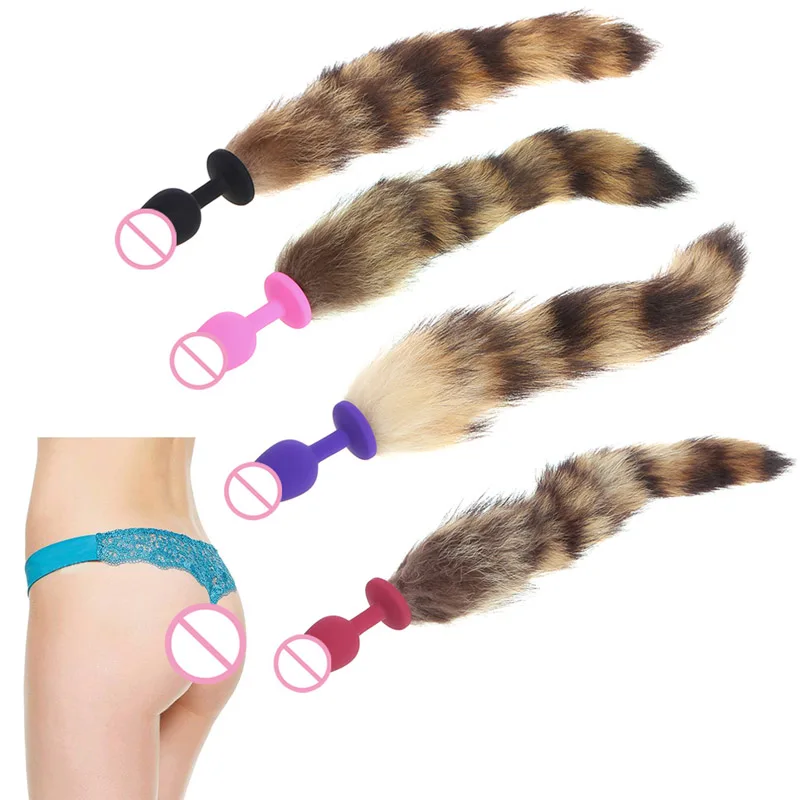 Секс игрушка новая забавная любовь искусственный хвост Анальный пробка