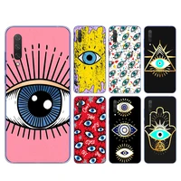 evil eye fashion for xiaomi mi 11i 11 10t 10i 9t 9 a3 8 note 10 ultra lite pro 5g cc9 se soft transparent phone case