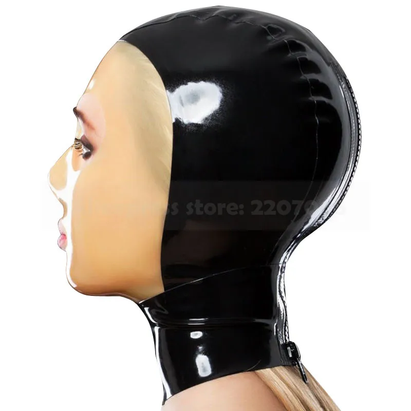 Унисекс прозрачный уход за кожей лица резиновый капюшон из латекса Маска ручной