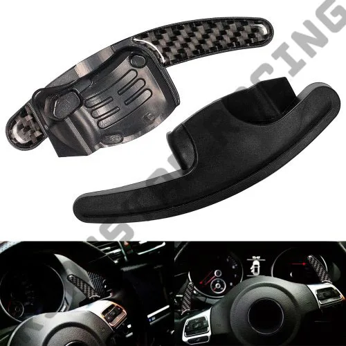 1 пара углеродное рулевое колесо шифт циферблат весло расширение для Golf Jetta GTI MK6 R