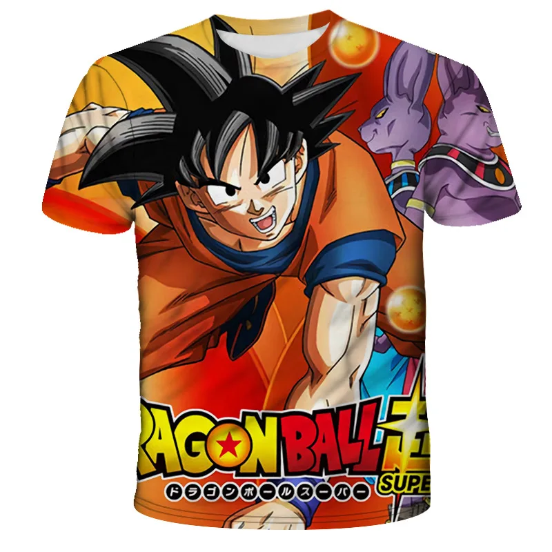 

2021 new men's short-sleeved cartoon T-shirt, children's animation 3D T-shirt, boys and children's summer short-sleeved T-shirt