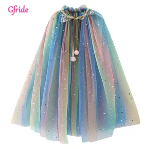 Chirldren Halloween Cloak Cinderella Belle Rapunzel Mesh Long Cape Costume for Girls Dress Up Party Jacket Kids Coat Chirldren Halloween Cloak Cinderella Belle Rapunzel Mesh Long Cape Costume for Girls Dress Up Party Jacket Kids Coat